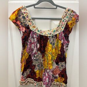 No Boundaries Colorful Paisley Women's Blouse